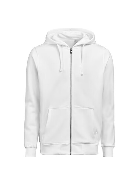 UM Full Zip Hoodie (OCS-RCS) 
Regular Fit Unisex Hvit front