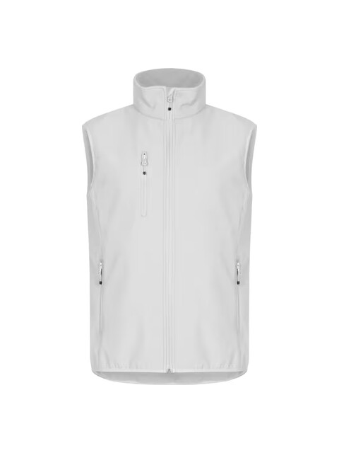 Classic Softshell Vest Hvit front