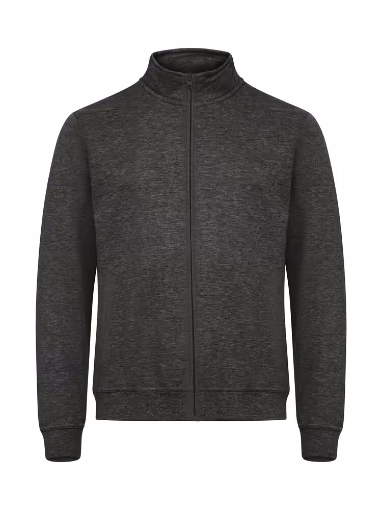 Basic Cardigan Antrasitt melert front